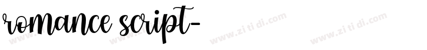 romance script字体转换 romance script字体转换
